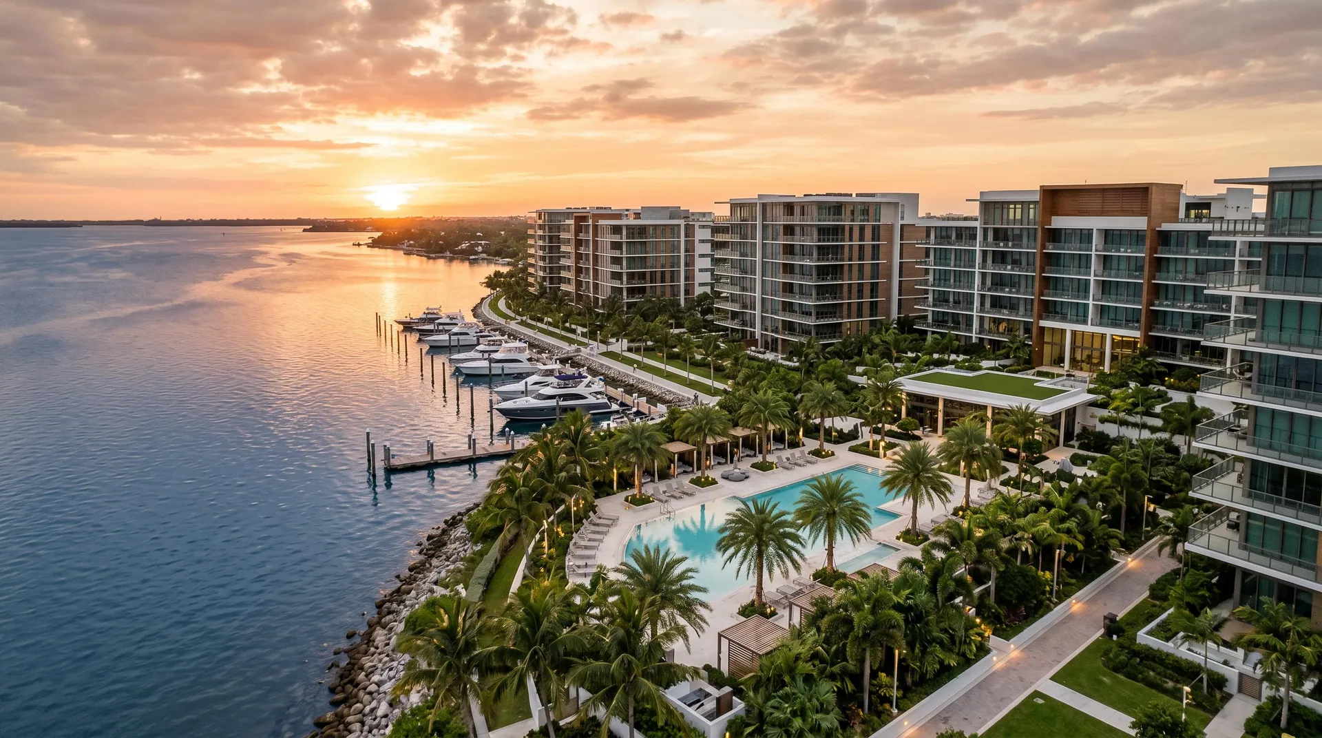 Luxury waterfront apartments