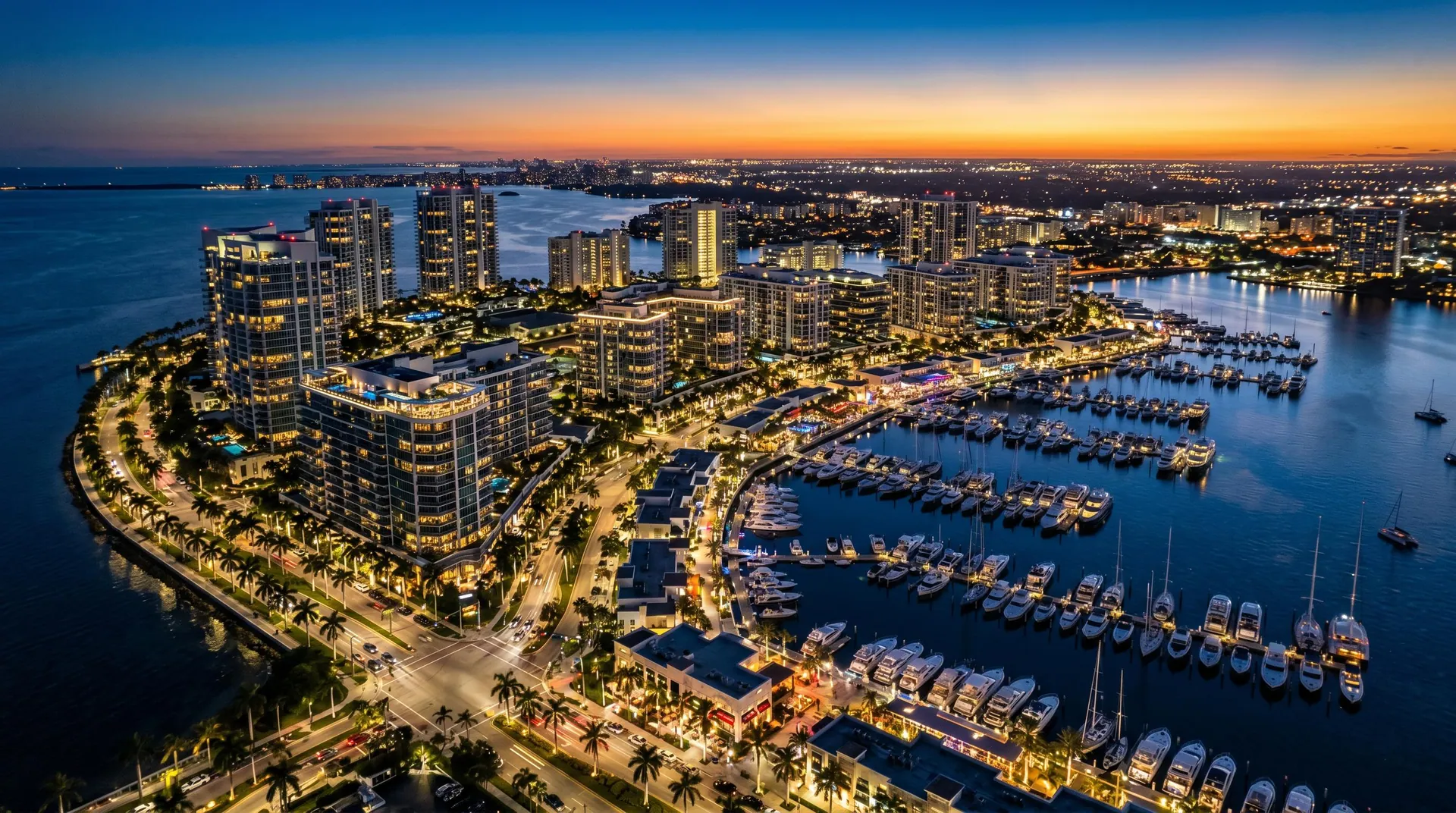 Waterfront residential district